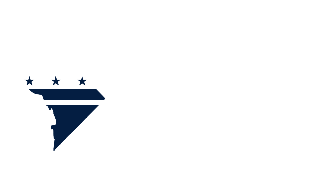 Logo for The CALL: Capitol Applied Learning Labs, which shows the map of Washington DC overlaid with the silhouette of Healy Hall and the DC flag design